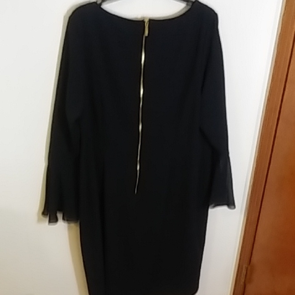Calvin Klein Navy Long Sleeve Dress - Picture 9 of 12